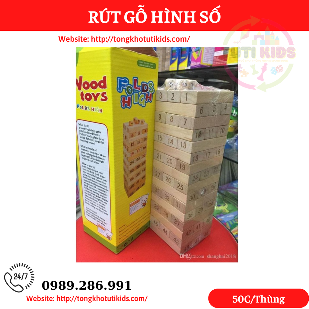 Rút gỗ số (50 bộ/thùng)