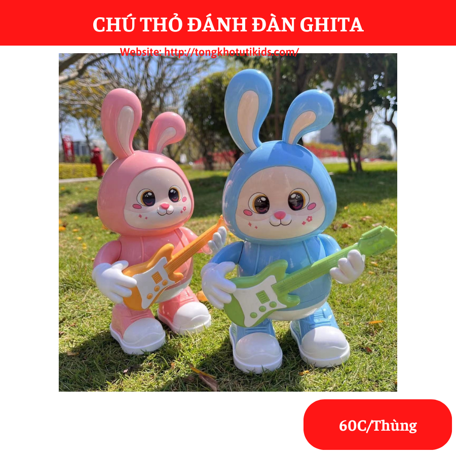Thỏ đánh đàn Ghita  665B(60 bộ/thùng)