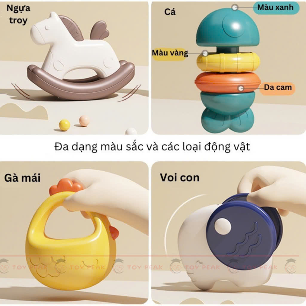 Bộ lục lạc 10 món mã 6661-3