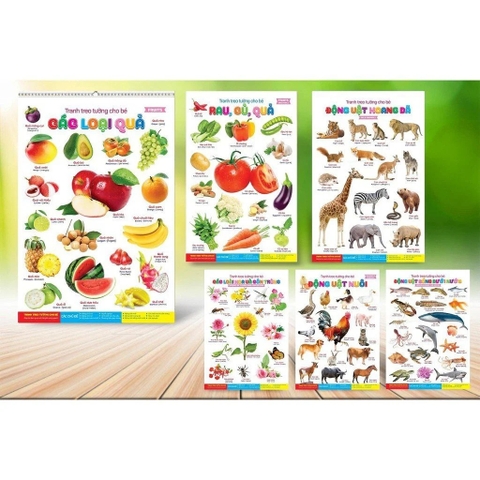 Tranh treo tường
15 chủ đề, 6 tờ in 2 mặt