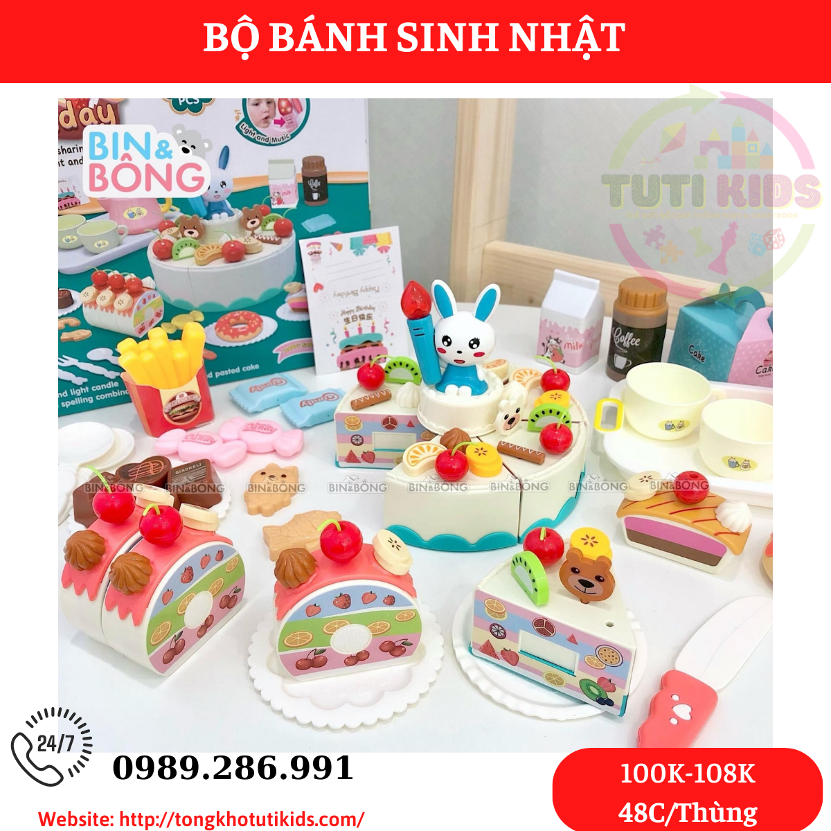 Bánh sinh nhật(48 bộ/thùng)
