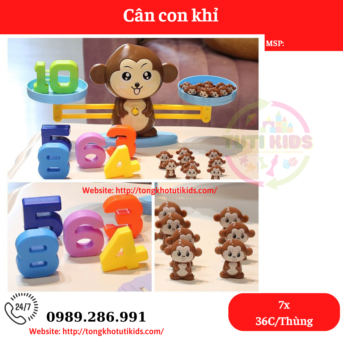 Cân Khỉ(36 bộ/thùng)