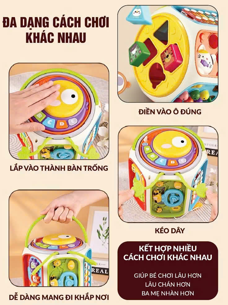 Khối đồ chơi phát nhạc 9in1 mã 6216(12 bộ/thùng)