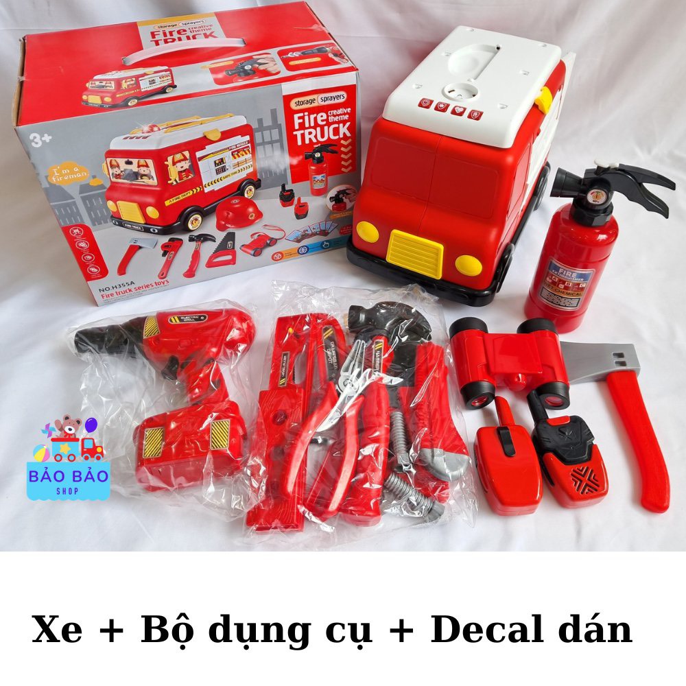 Xe cứu hoả đa năng 33pcs mã H356A(18 bộ/thùng)