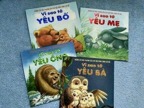 Combo 4 cuốn vì sao tớ yêu ông, bà, bố, mẹ