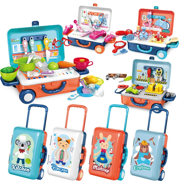 Vali nghề( 4 nghề nấu ăn, kỹ thuật, bác sỹ, trang điểm) 678(36 bộ/thùng)