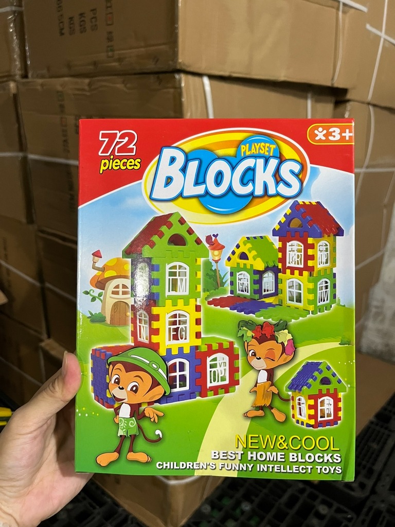 Xếp hình ngôi nhà 72PCS mã 1689(96 bộ/thùng)