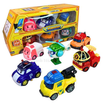 Set 6 xe Poli biến hình mã 868-9A(240 bộ/thùng)