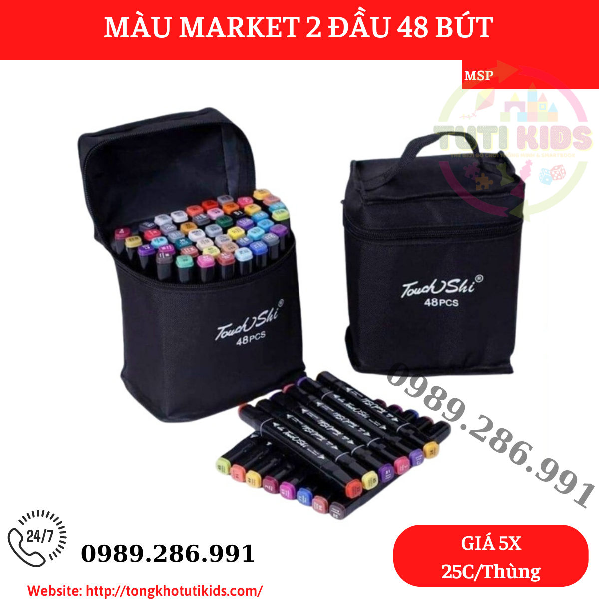 Tô màu 48ct(25 bộ/thùng)