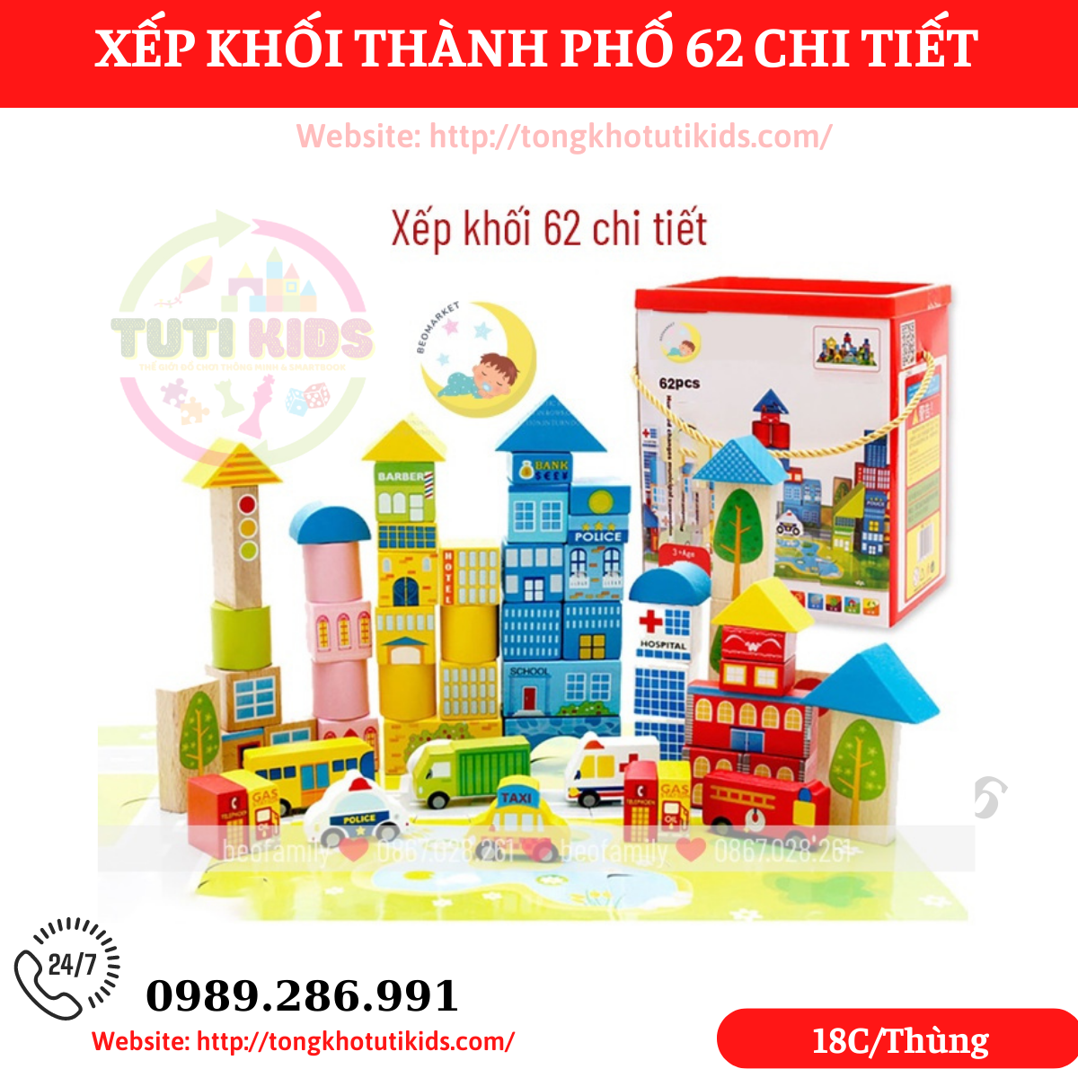Bộ 62pcs MWZ-5018 (18 bộ/thùng)