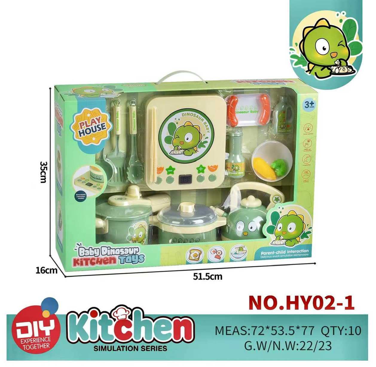 Nấu ăn HY02-1 (Xanh lá)(50 bộ/thùng)