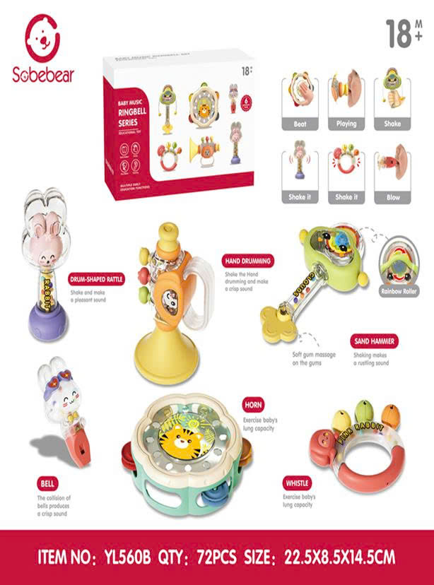 Bộ lục lạc 6 món ( cao cấp) - YL560B