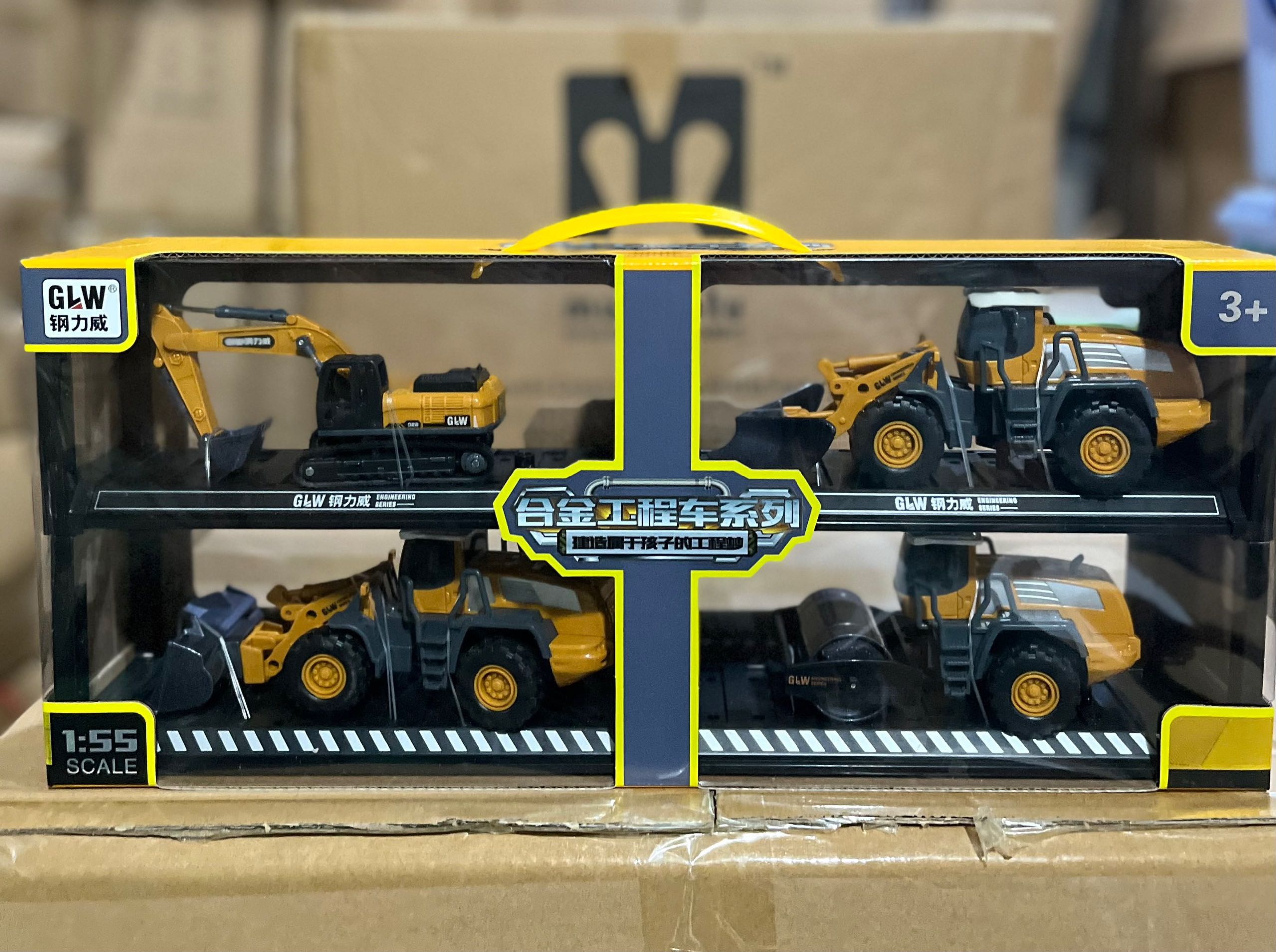 Set 4 xe công trình 8833(18 bộ/thùng)