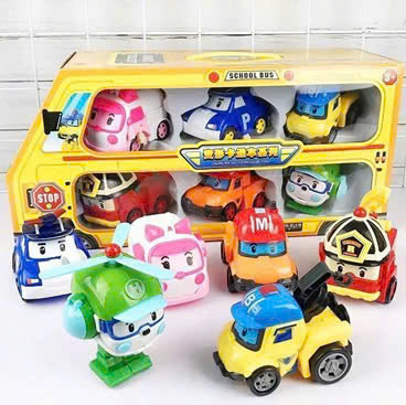 Set 6 xe Poli biến hình mã 868-9A(240 bộ/thùng)