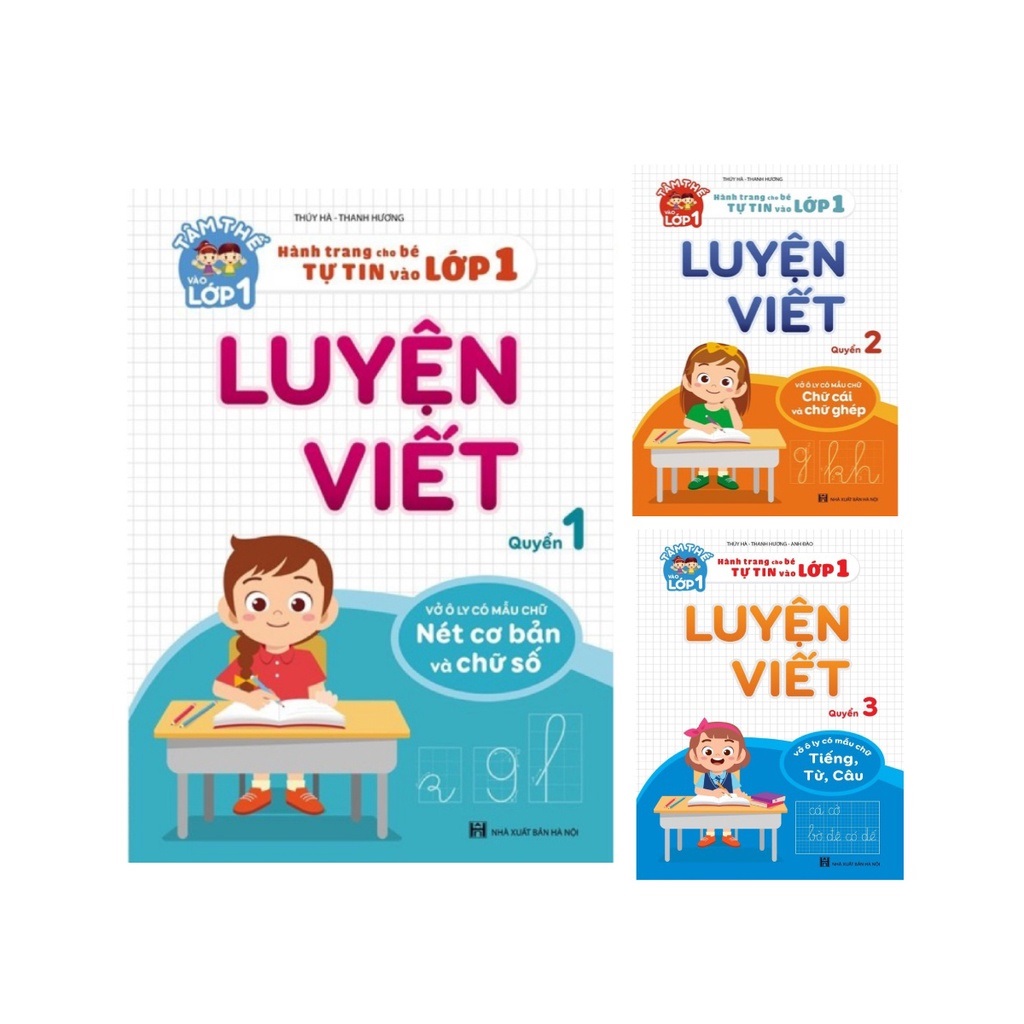 Bộ 3 quyển luyện viết - Hành trang cho bé vào lớp 1