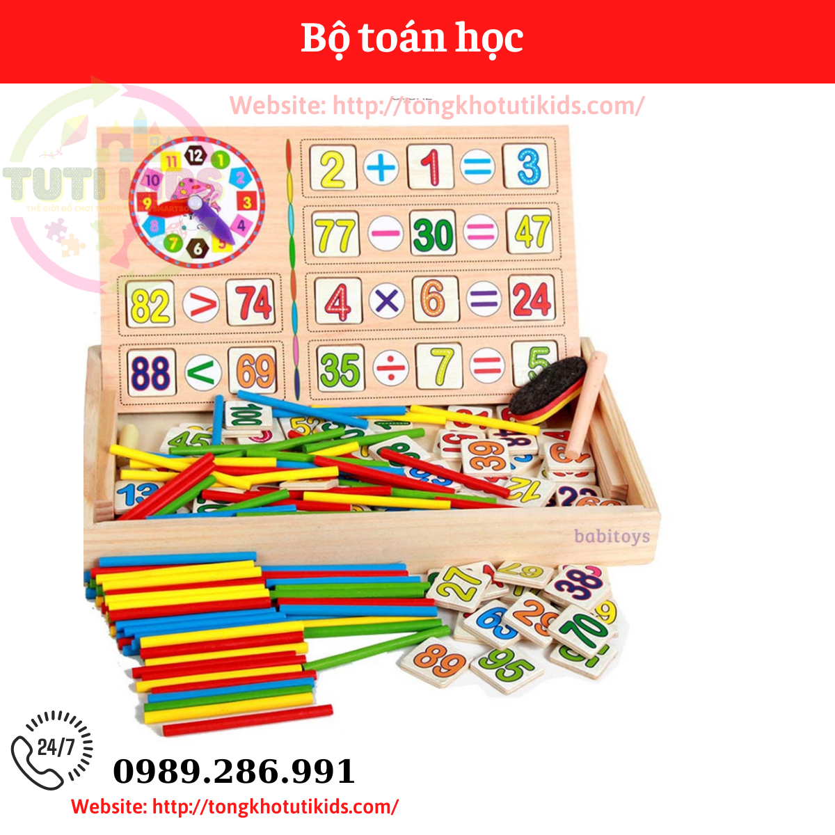 Bộ toán học (40 bộ/thùng)