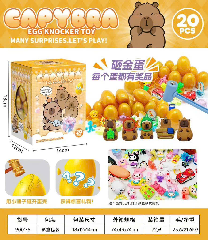 Đập Trứng Vàng Capipara, Koromi, Labubu (loại tốt)