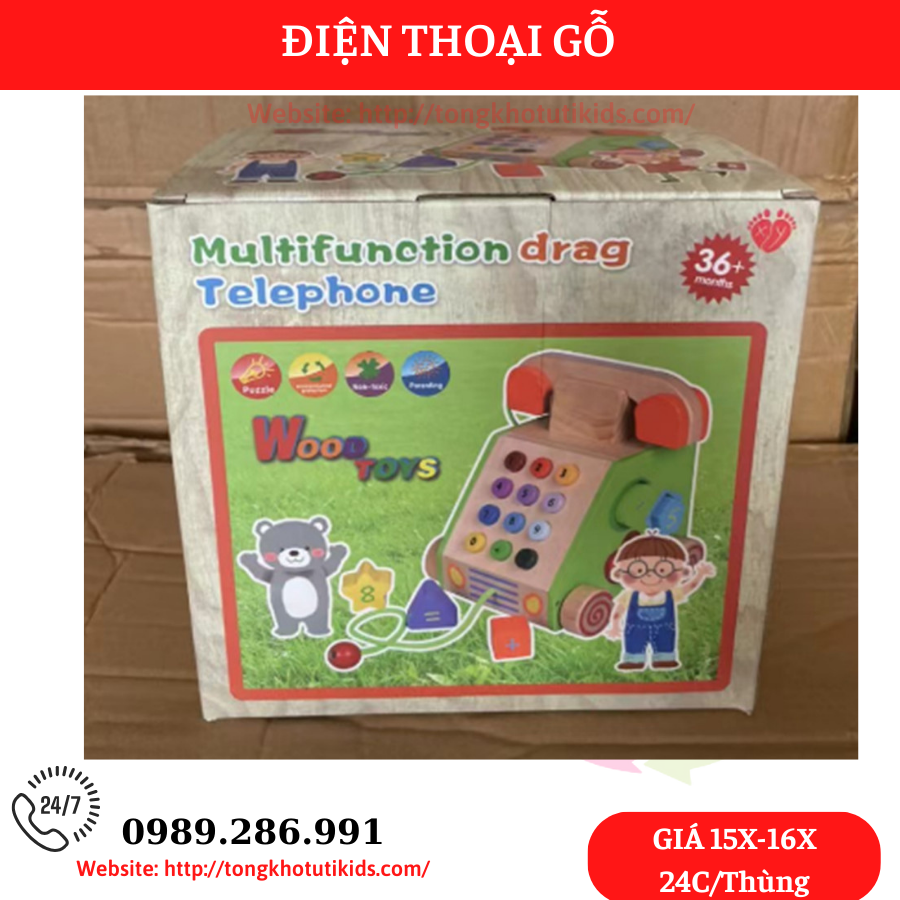 Điện thoại gỗ NTS-30 (27 bộ/thùng)