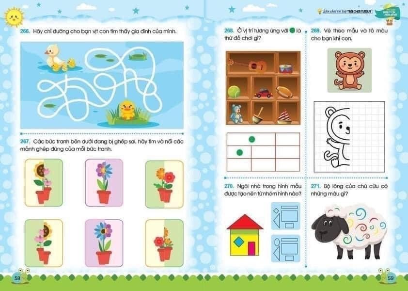 Rèn luyện não trái, não phải cho bé từ 3-6 tuổi ( Bộ 3 cuốn)