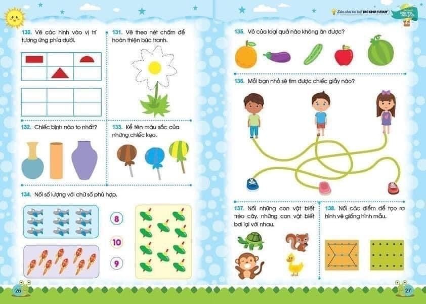 Rèn luyện não trái, não phải cho bé từ 3-6 tuổi ( Bộ 3 cuốn)