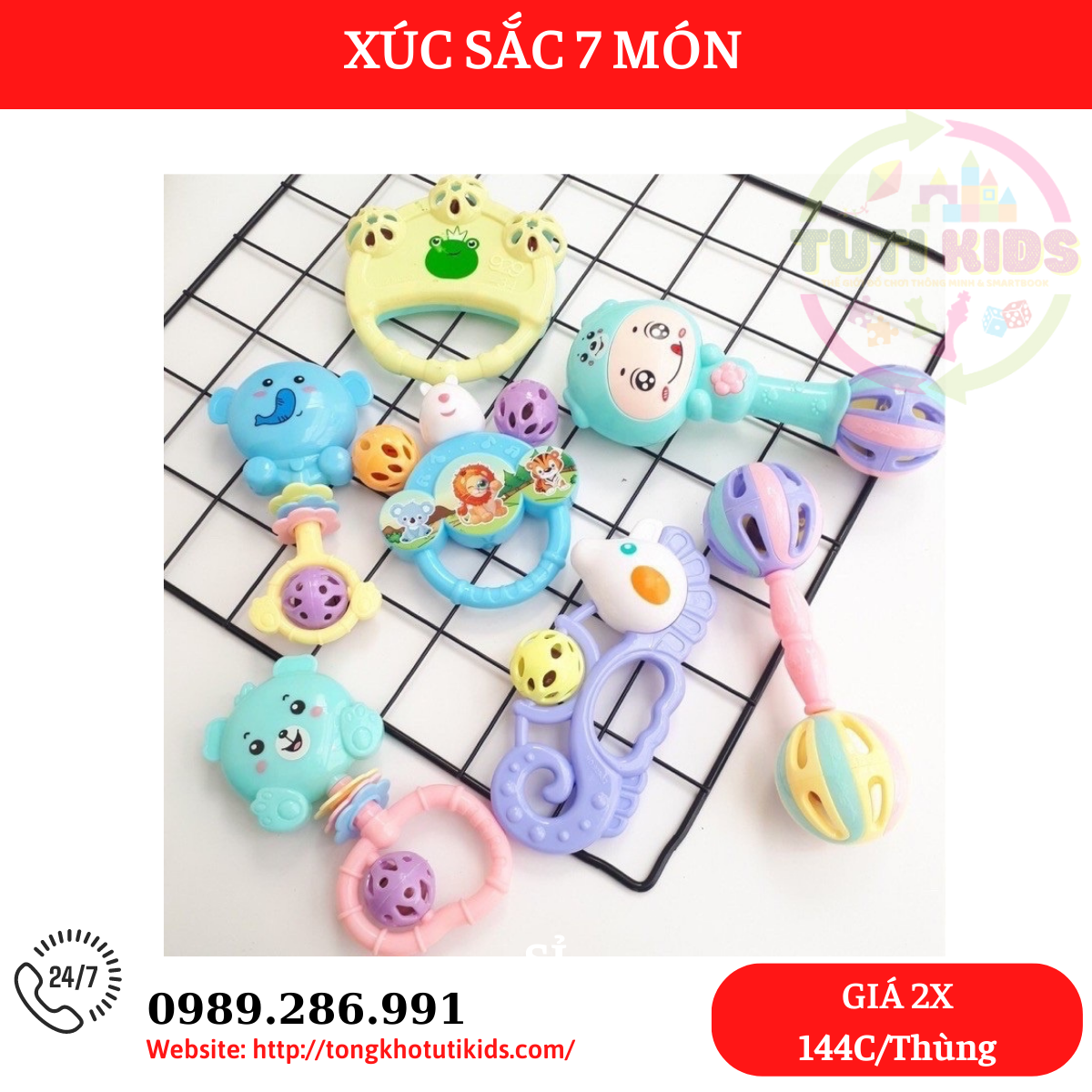 Bộ xúc sắc(144 bộ/thùng)