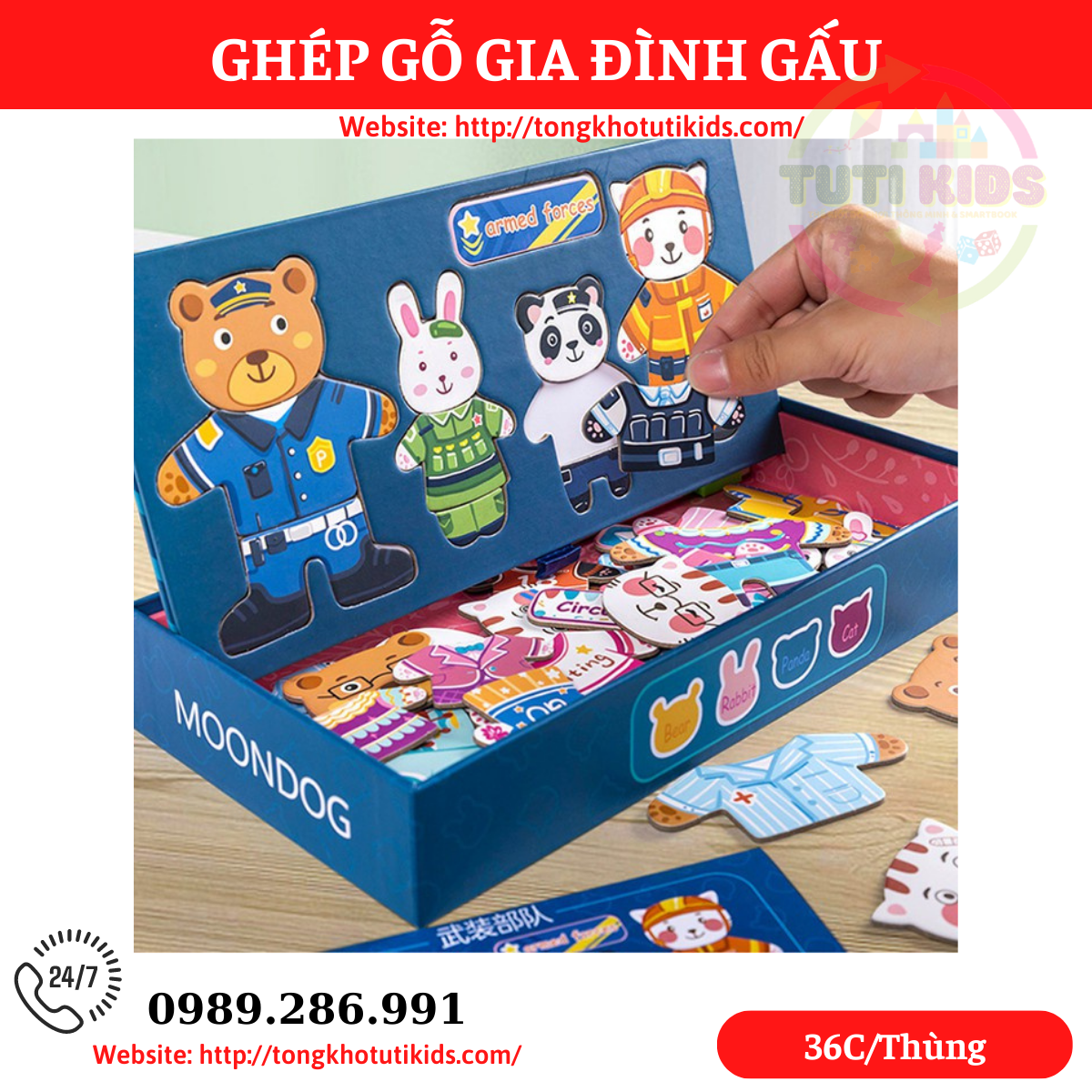 Gia đình gấu (30 bộ/thùng)