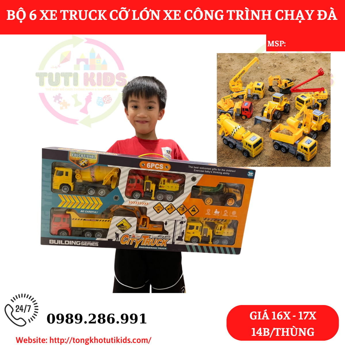 Xe vàng(14 bộ/thùng)