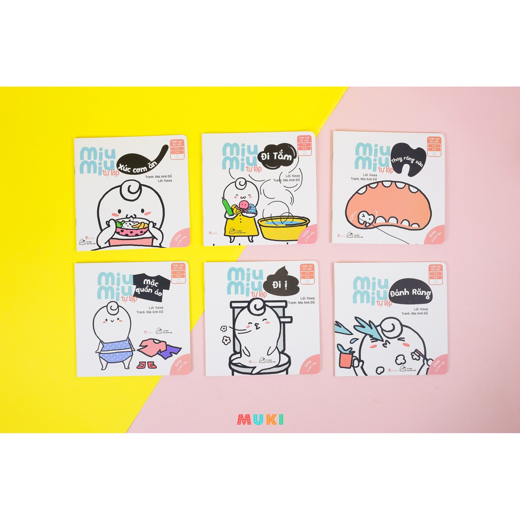 Bộ ehon Miu Miu tự lập phần 1 (6 cuốn)