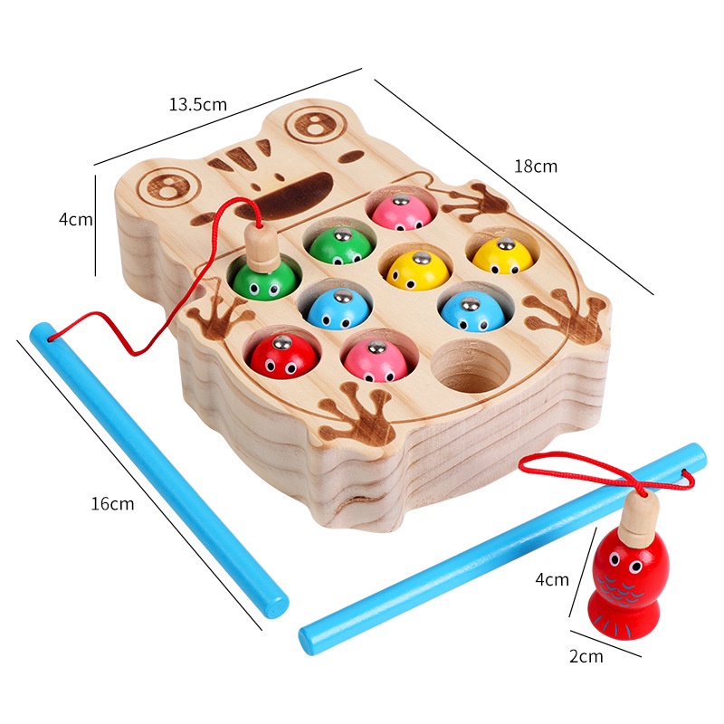 Câu cá khay hình ếch (60 bộ/thùng)