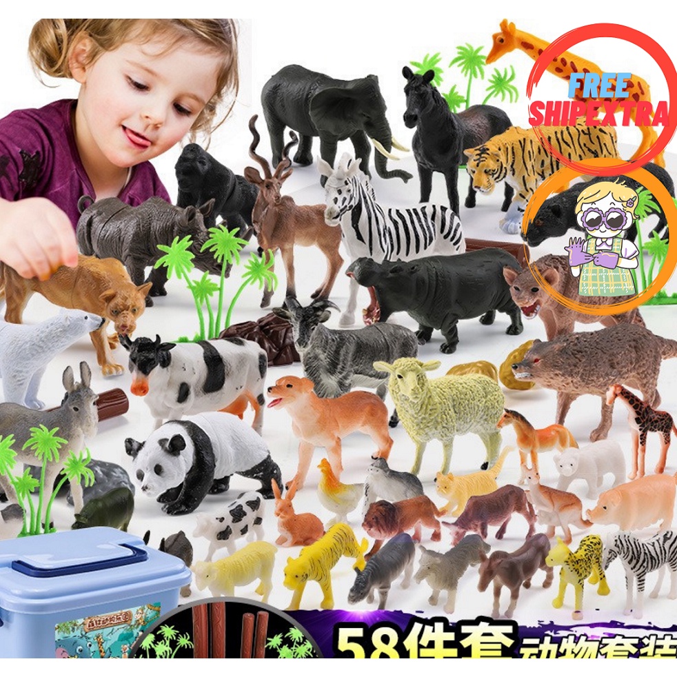 Thú (Hộp động vật 58 chi tiết)(12 bộ/thùng)