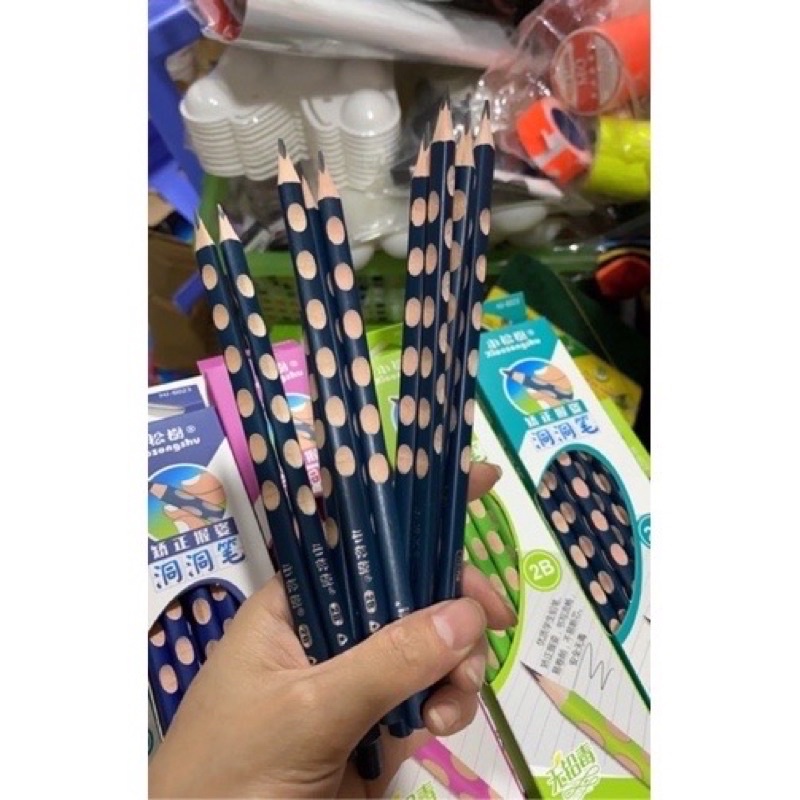 Bút chì định vị, hộp 12 cái tặng kèm gọt bút chì