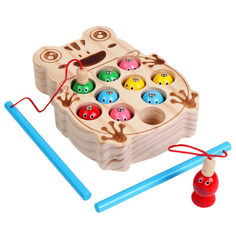 Câu cá khay hình ếch mã QWDY