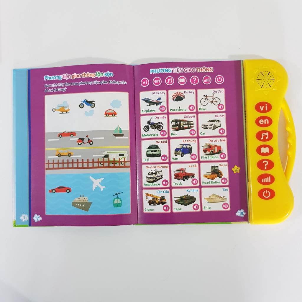 Sách quý song ngữ cho trẻ em Thanh Nga nút trong