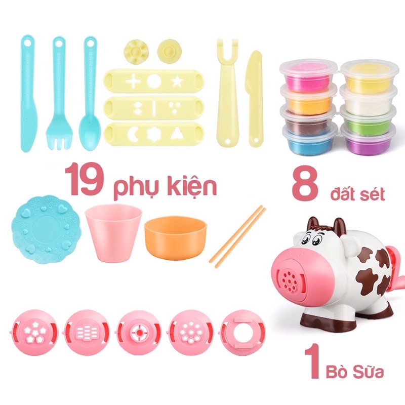 Đất nặn Bò Sữa(36 bộ/thùng)