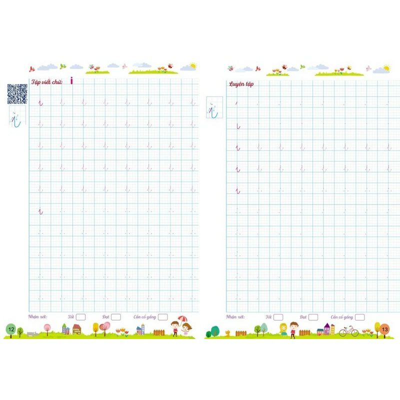 Vở luyện viết trọn bộ quét mã QR