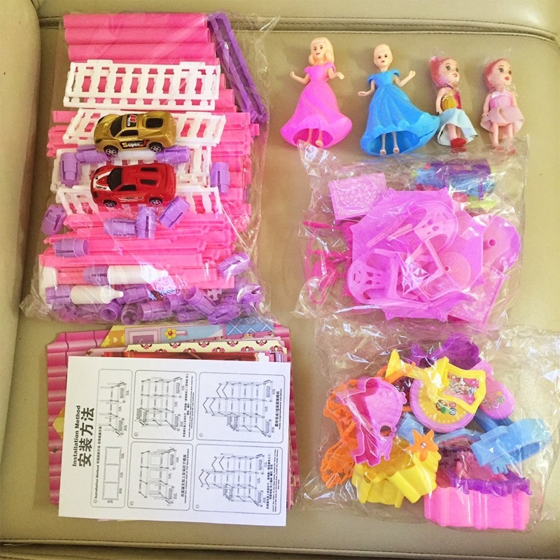 Biệt thự búp bê 194pcs(12 bộ/thùng)