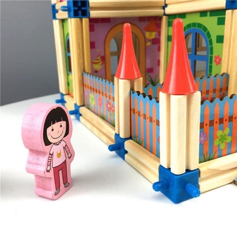 Mô hình nhà gỗ 3D (36 bộ/thùng)