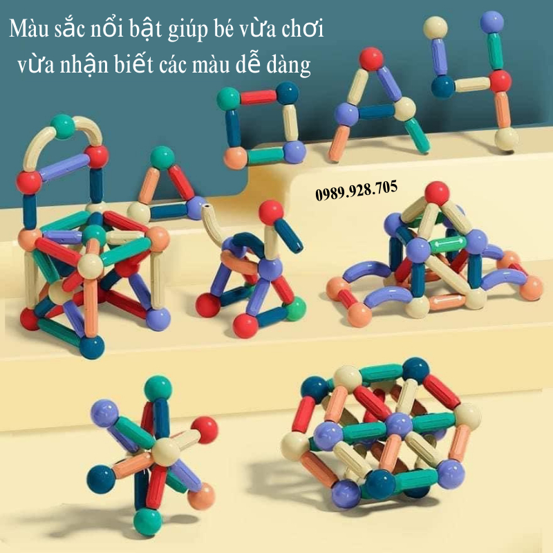 Hộp nam châm 72 chi tiết mã 8824(36 bộ/thùng)