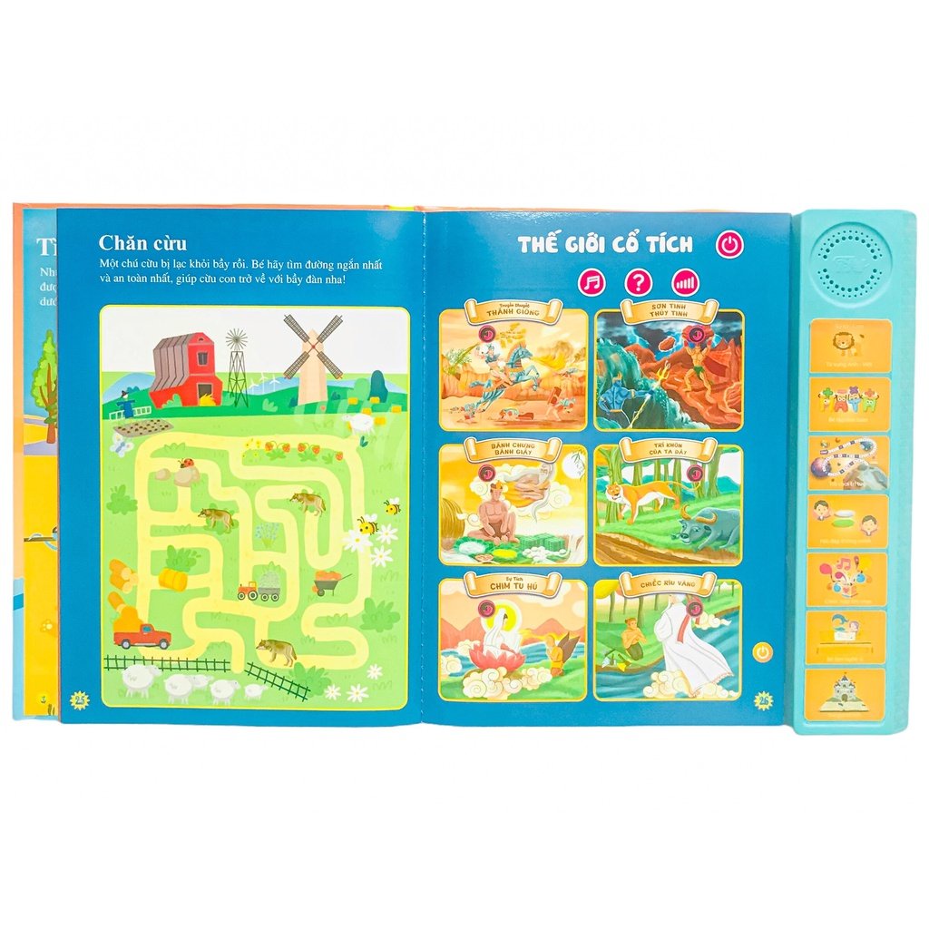 Sách nói song ngữ phiên bản đặc biệt (có đọc bảng cửu chương, đánh đàn, đọc truyện)
