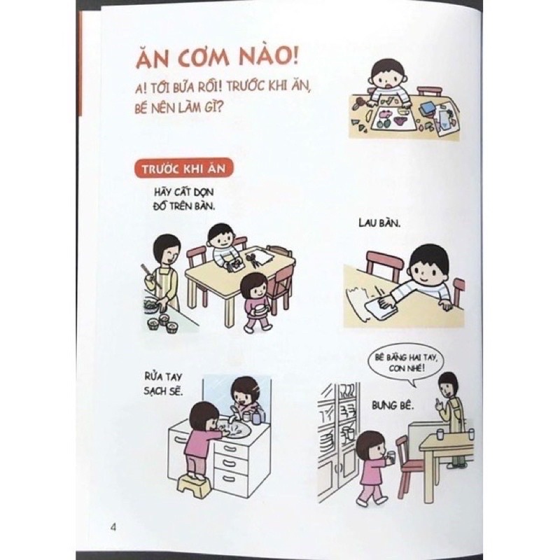 Cẩm nang sinh hoạt bằng tranh cho bé (Bộ 4 cuốn)