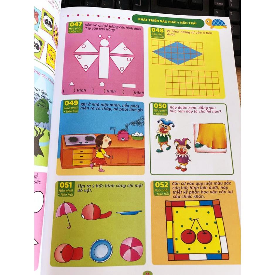 Bộ 4 cuốn phát triển trí tuệ 1088 5-6 tuổi