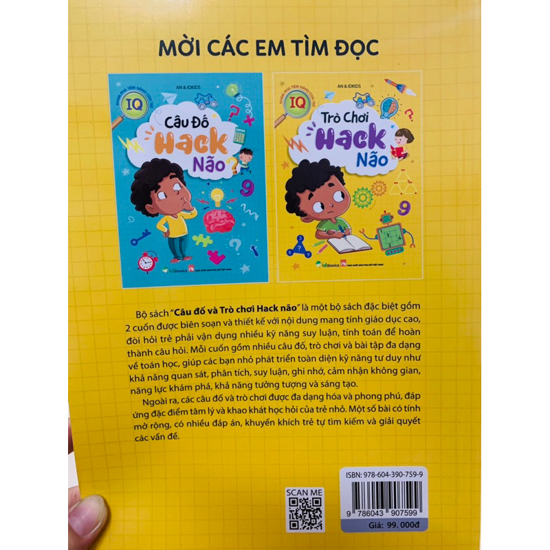 Sách câu đố hack não quyển xanh
