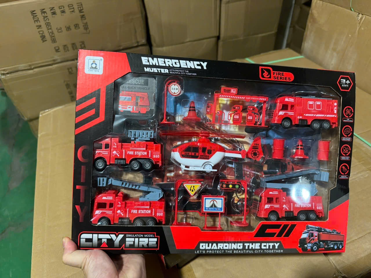 Bộ xe cứu hộ đỏ 134-23A(60 bộ/thùng)