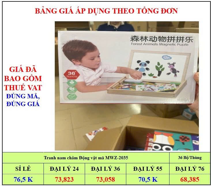 Tranh Nam Châm (36 bộ/thùng)