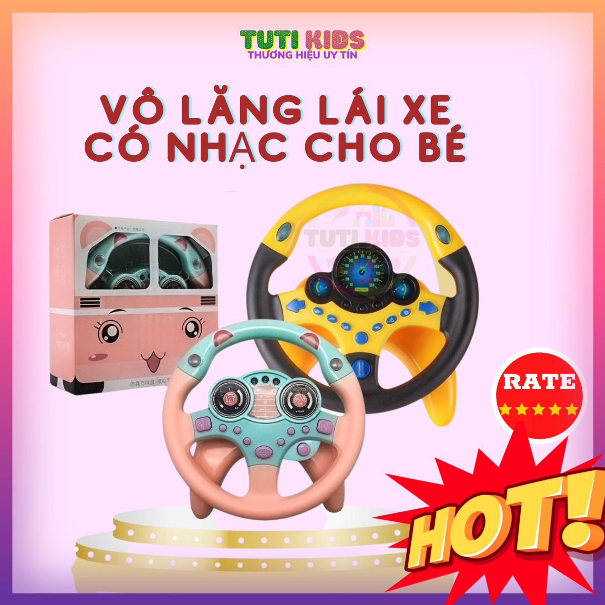 Đồ chơi vô lăng(36 bộ/thùng)