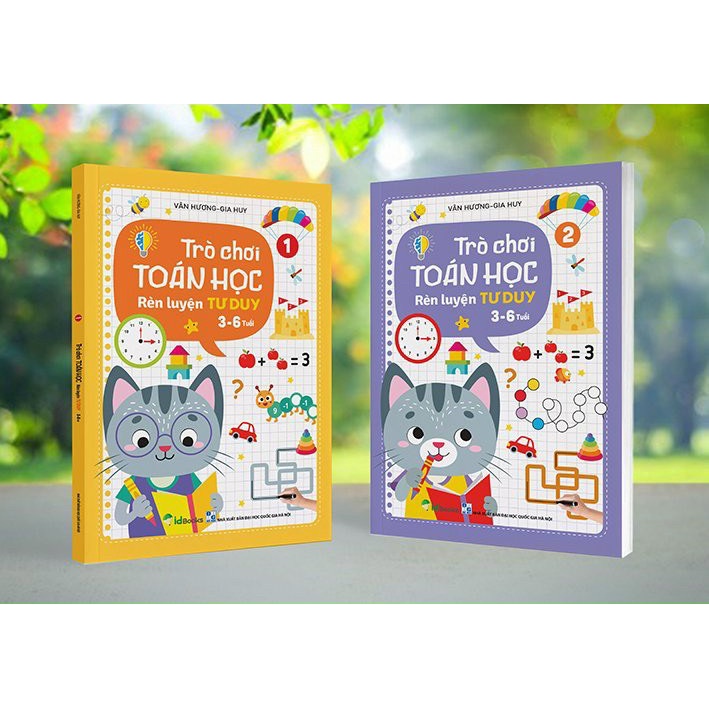 Sách trò chơi toán học - rèn luyện tư duy 2 cuốn