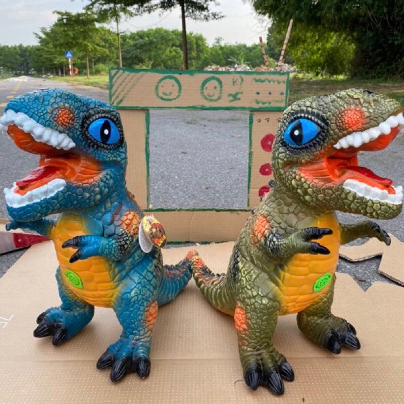 Mô hình khủng long nhựa T-REX bằng cao su mềm 022-7(12 bộ/thùng)