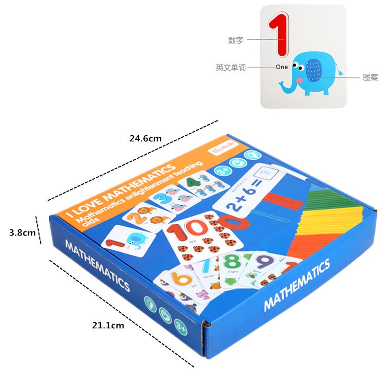 Thẻ toán và que tính (40 bộ/thùng)