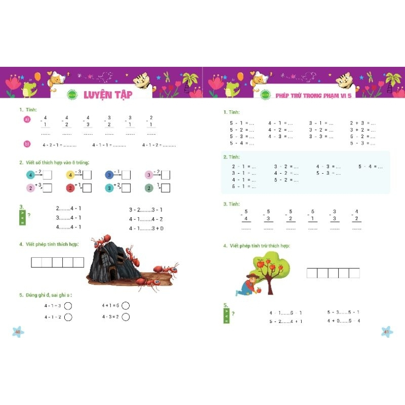 Vở bài tập toán phát triển tư duy