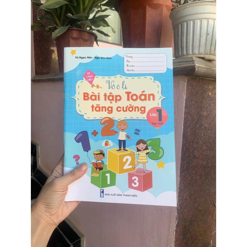 Vở ô ly bài tập toán và tiếng Việt tăng cường các lớp 1,2,3,4 (Giá bìa 60k/cuốn)